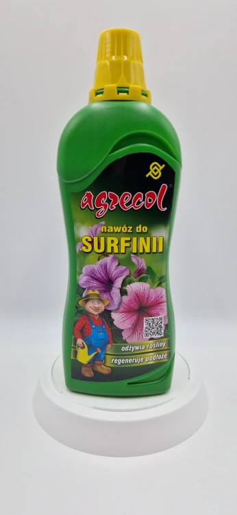 Przód (20260120_141637.jpg): Organiczny nawóz do surfinii Agrecol Bio Natura regenerujący podłoże.