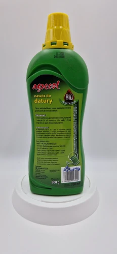 Tył – Datura Tylna etykieta organicznego nawozu Agrecol Bio Natura do datury z instrukcją.