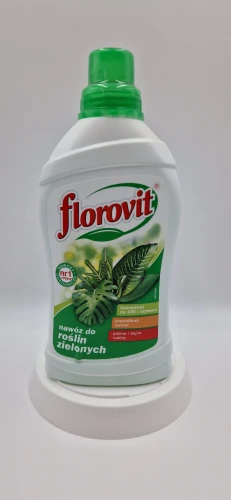 Przód (20260120_154812.jpg): Nawóz płynny Florovit do roślin zielonych 1 kg zapewniający intensywny wzrost.