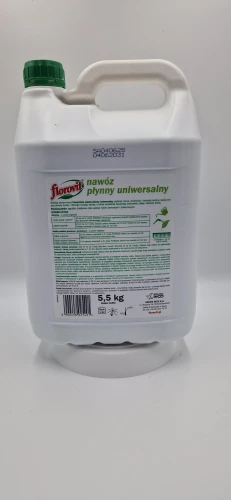 Tył (20260121_113608.jpg): Instrukcja stosowania nawozu uniwersalnego Florovit 5,5 kg do upraw gruntowych i doniczkowych.