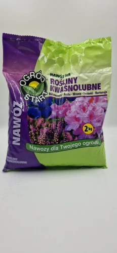 Przód (20260121_120214.jpg): Nawóz do roślin kwaśnolubnych Ogród Start 2 kg do azalii, wrzosów i borówek.
