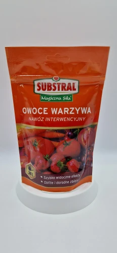 Nawóz interwencyjny Substral Magiczna Siła do owoców i warzyw w opakowaniu 300 g.
