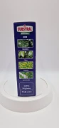 Bok opakowania „DOM” (zielone liście): Bok opakowania wymieniający rośliny domowe: monstera, fikus, dracena, zamiokulkas.