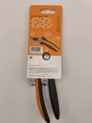 Tył opakowania sekatora P341 L prezentuje lekką konstrukcję FiberComp i rączki SoftGrip.