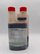 Tył opakowania CANNA RHIZOTONIC zawiera szczegółową instrukcję dawkowania i informacje o stymulacji wzrostu.