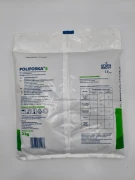 Tył worka 2 kg POLIFOSKA 5 zawierający tabelę dawkowania i precyzyjny skład NPK.