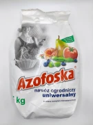 Przednia strona dużego, 5-kilogramowego worka nawozu AZOFOSKA marki Grupa INCO.