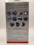 Tył opakowania białej siatki magnetycznej BROS zawierający szczegółowy opis zasady działania i 10-krokową, obrazkową instrukcję instalacji.