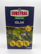 Tylne opakowanie nawozu Substral Osmocote Iglak z instrukcją dawkowania i składem
