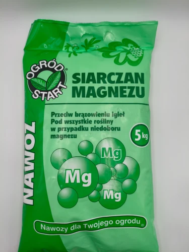 Duże opakowanie 5kg nawozu Siarczan Magnezu Ogród Start chroniącego przed brązowieniem igieł