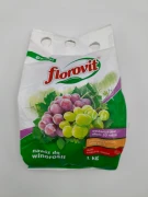 Przód opakowania granulowanego nawozu do winorośli Florovit 1 kg zapewniającego obfite plony