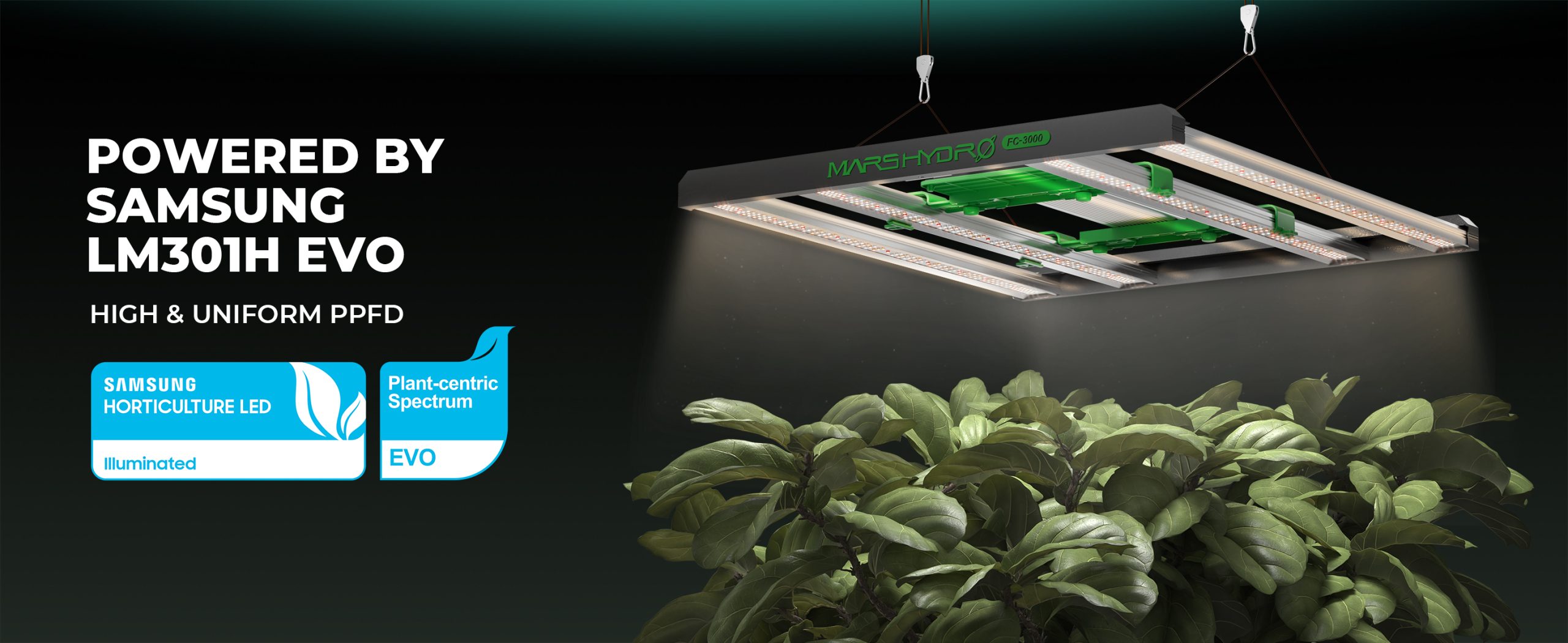 Mars Hydro Smart FC 3000-EVO Samsung LM301H EVO 300W Lampa LED do uprawy roślin