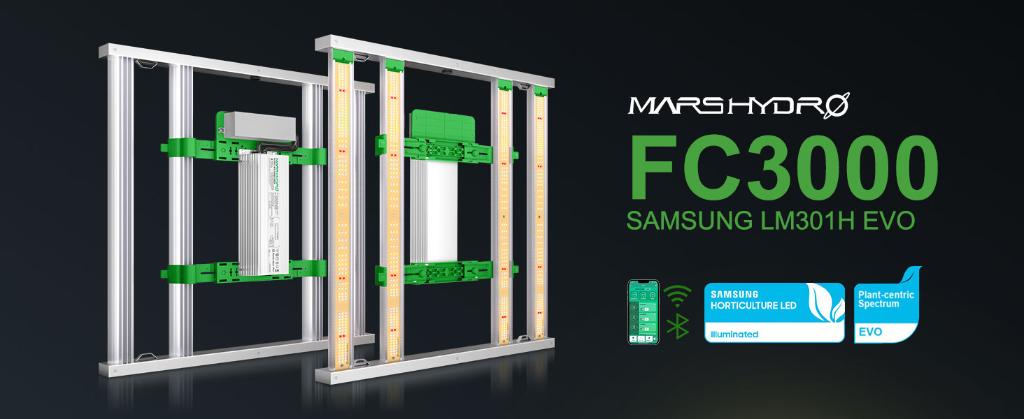 Mars Hydro Smart FC 3000-EVO Samsung LM301H EVO 300W Lampa LED do uprawy roślin