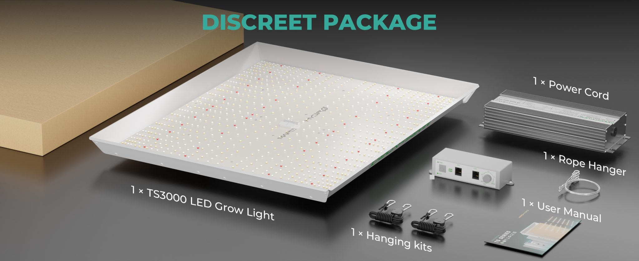 Mars Hydro TS 3000 450W 2.7 umol/j - Lampa Led Grow do uprawy roślin ts3000