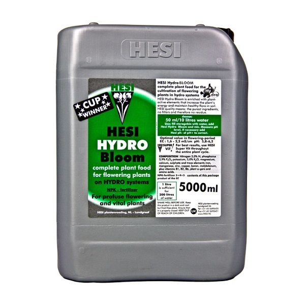 Hesi Hydro Bloom 5L - na fazę kwitnienia do upraw w hydroponice